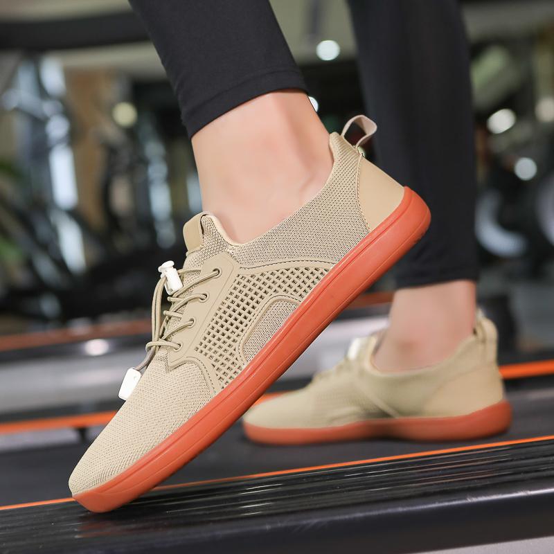 Сетчатые уличные повседневные спортивные туфли с широким носком, обувь для ходьбы босиком, дышащие туфли для тренажерного зала, фитнеса, кросс-тренинга, балетки