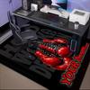 1PC Custom Name "Hard Work Dedication" Theme Floor Mat Ideal for Living Room, Game Rooms, Office, Bedroom,Floor Mat Playful Design