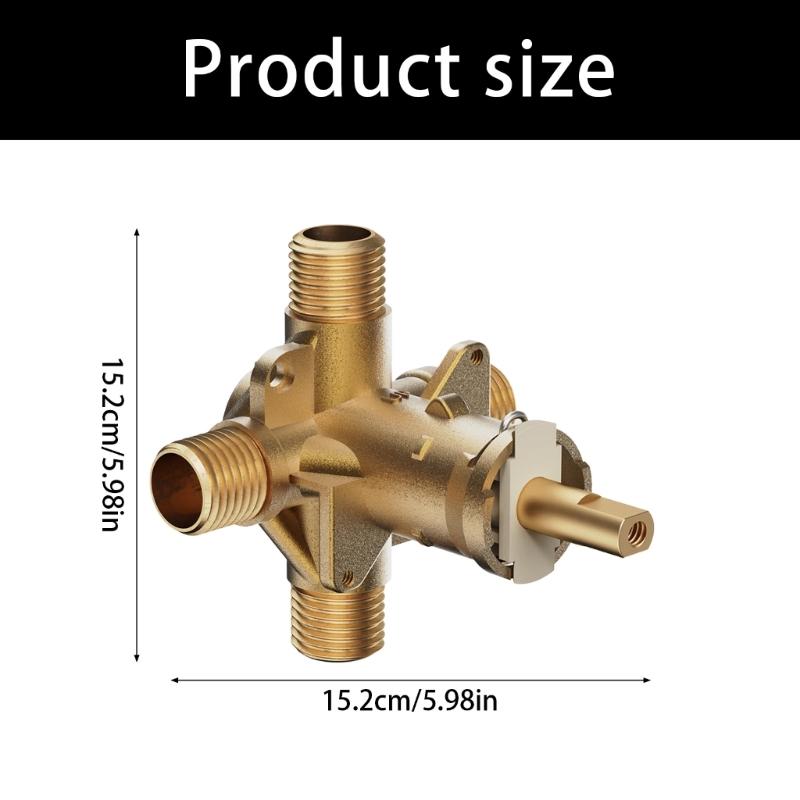 Temperature Adjustable Brass Valves Model 2510WL with Anti Scald Protection Ensuring Safe Water Control for PEX IPS Pipes