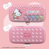 Allone EVA Color Pouch for Sanrio Hello x 4 x Pink Checkered with Inner Compatible with Double Protects from Scratches and Cute Gaming, #Unipo,