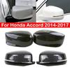 For Honda Accord 2014-2017 Car Replacement Rearview Side Mirror Cover Wing Cap Exterior Door Rear View Case Trim Carbon Fiber
