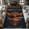 Harley-davidson Motorcycles Personalized Text Floor Rug Office Rug Design for Kitchen Hallway Bedrooms Game Room Anti-slip Rug Decorate Offices