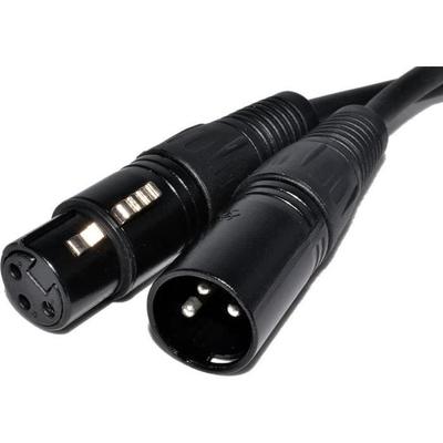 Кабель XLR - Phonillico® - 1,5 м - XLR штекер 3 контакта - XLR гнездо 3 контакта - Аудио черный