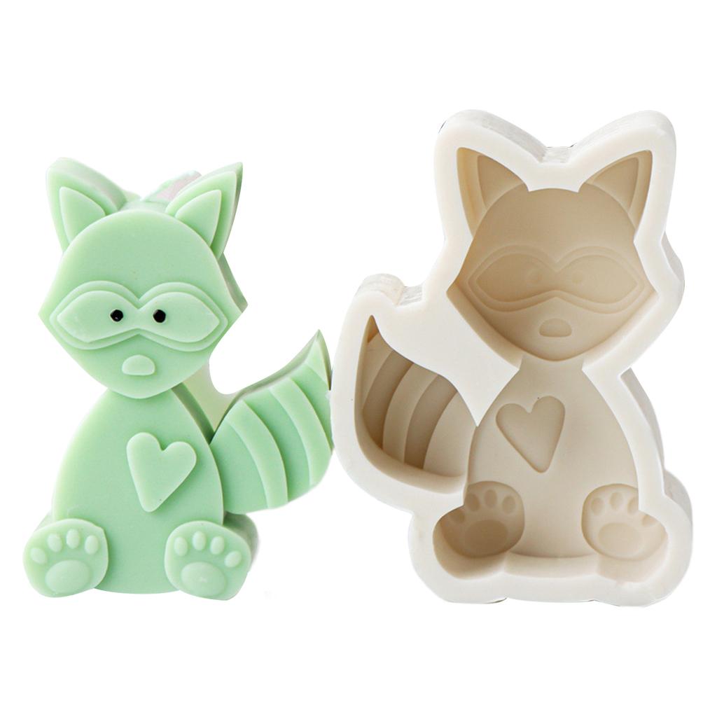 Красивая глиняная силиконовая форма, формы для украшений, формы для статуй в форме мультяшных животных, силиконовая форма для свечей, идеально подходящая для рукоделия