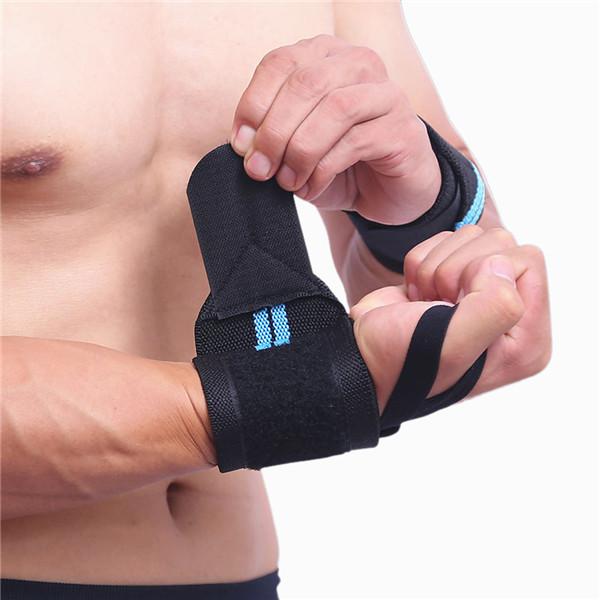 Adjustable Wristband Elastic Wrist Wraps Bandages For Weightlifting Powerlifting Breathable Wrist Support 4 Colors