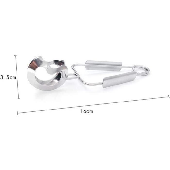 Lot de 2 Pince à Escargot en Acier Inoxydable-Escargot Clips Pinces Escargot Tong Facile à Nettoyer-Mini Pinces de Cuisine pour