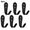 4pcs Clothes Hook Door Wall Hook Hanger Stainless Steel Towel Hook For Bathroom Clothes Coat Holder Bedroom Robe Rack Organizer