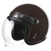 RIDEZ Jet Helmet with Glasses Motorcycle Helmet with Jet Moped Compatible with All Engine MOCHA Shield, Compatible, Shield, Stylish, SG,