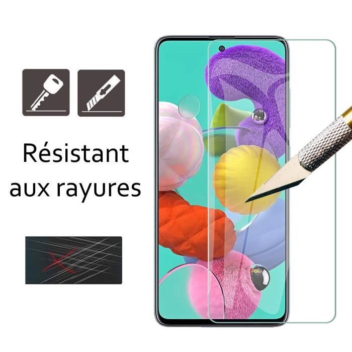 Защитный чехол - Toproduits® - A51 - Прозрачный - Гибкий - Закаленное стекло