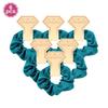 6Pcs Bridesmaid Gifts Satin Hair Ties Scrunchies Elastic Intestine Hairbands Wedding Bachelorette Party Favors Women Accessories