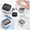 Rechargeable Vibrating Alarm Clock for Heavy Sleepers Adjustable Vibration Strength LCD Display 2 Alarms Snooze Clock