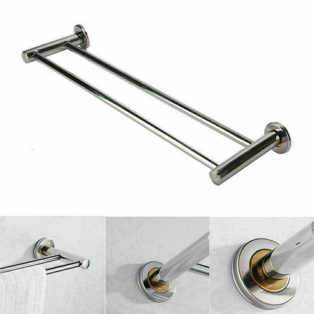 Organizer Wall Mount Hanger Holder Toilet Towel Rack Storage Shelf Clothes Holder Bathroom Bar