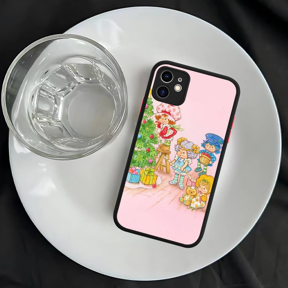 S-Клубничный S-Клубничный Торт Чехол Для Телефона Для iPhone 16 15 14 13 12 11 Pro Max 7 8 6 6s Plus Матовый Чехол
