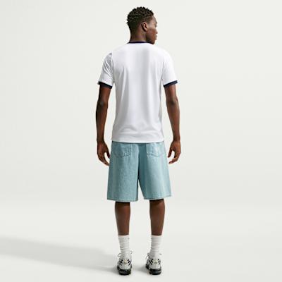 Men's Nike Dri FIT Soccer Jerseys Men's White/Collegiate Marine Blue/Global Red/Collegiate Marine Blue Crew