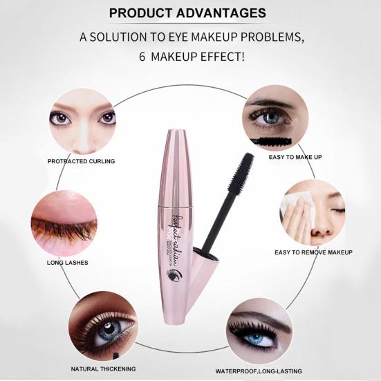 Головка щетки, стойкая противоскользящая водонепроницаемая тушь для наращивания ресниц, толстая удлиняющая тушь для женщин