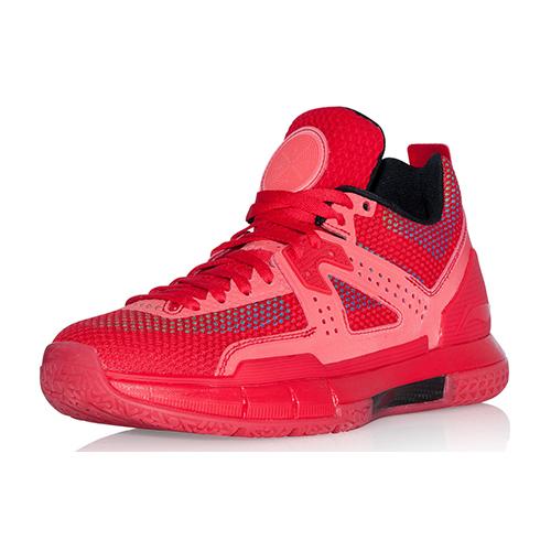 Li Ning WOW 5 Нескользящие Легкие Низкие Баскетбольные Кроссовки Мужские Красные ABAL047-11