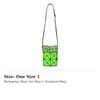 ISSEY MIYAKE Lucent Nest Polyvinyl Chloride Resin Shoulder Bag, Crossbody Bag Women's Green BB31-AG671-67