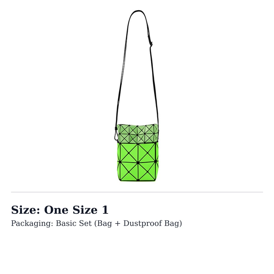 ISSEY MIYAKE Lucent Nest Polyvinyl Chloride Resin Shoulder Bag, Crossbody Bag Women's Green BB31-AG671-67