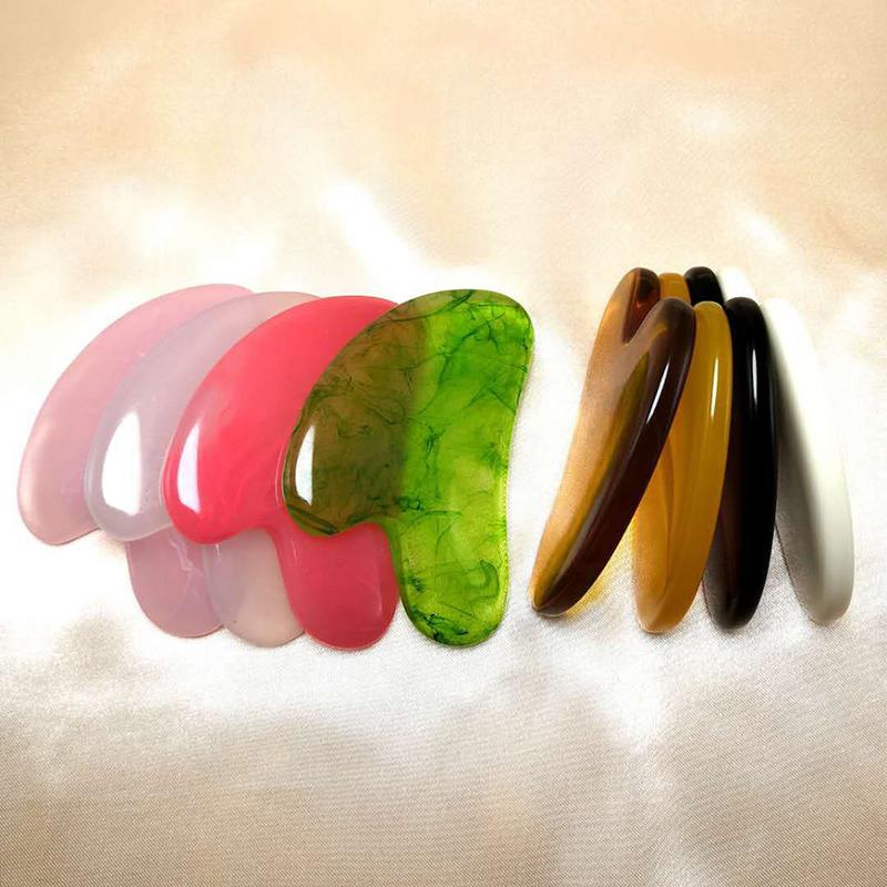 2 шт., роликовый массажер для лица, скребок Гуа Ша, набор для лифтинга лица, массажер для похудения, массажер для лица