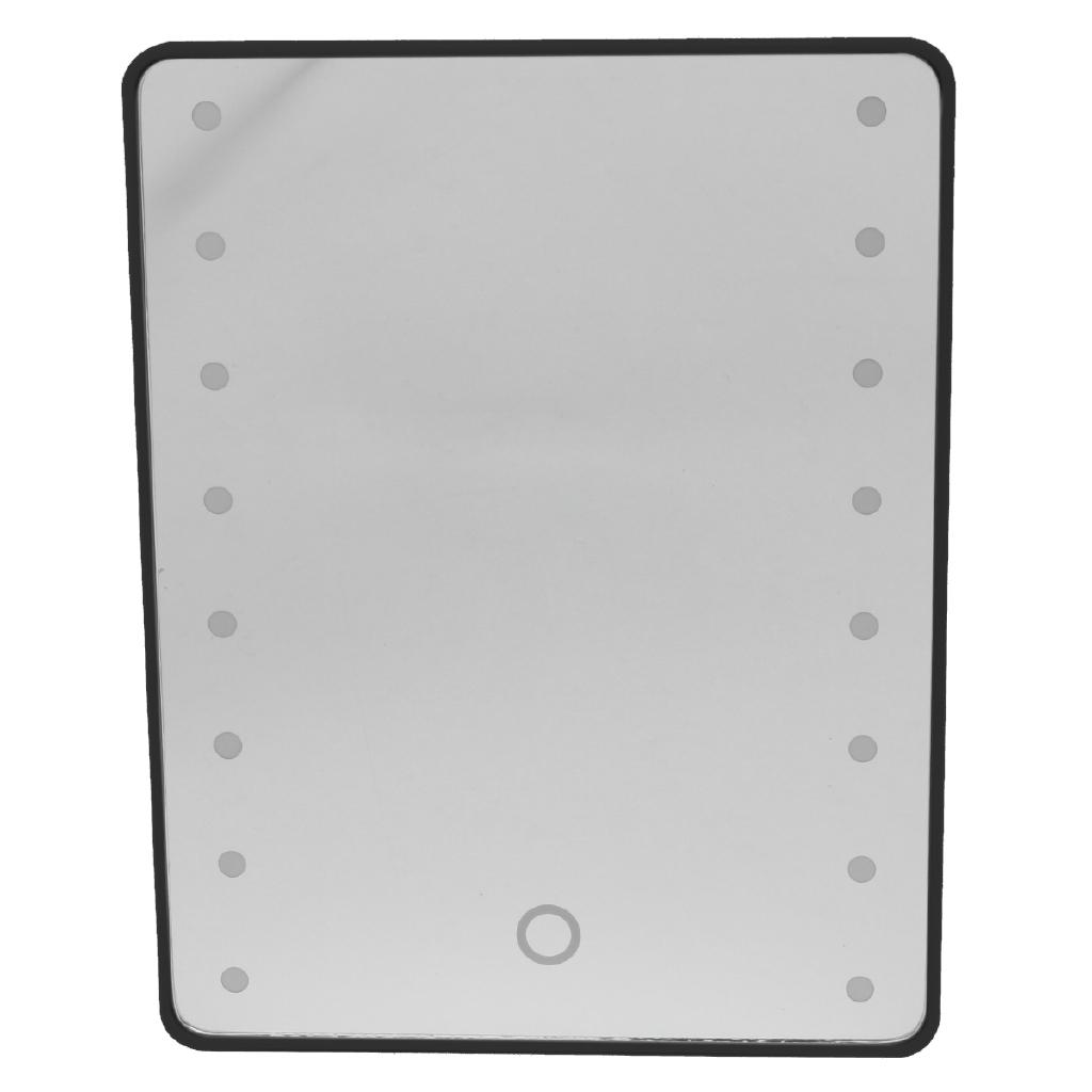 LED Light Makeup Mirror With Light Lamp Portable Touch Screen Cosmetic Mirror Beauty Desktop Vanity Table Stand Mirrors New