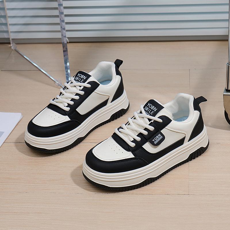 Женские повседневные кроссовки на толстой платформе, нескользящие, со шнуровкой, для ходьбы, дышащие, удобные, теннисные туфли для женщин, легкие, для тренировок