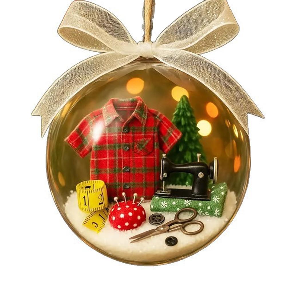 1 шт. Швейный шар Рождественский праздничный снежный шар Изысканный дизайн, для создания рождественской атмосферы в помещении и на улице