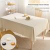 Luxury Waterproof & Stain-Resistant Cotton-Linen Tablecloth for Rectangular Coffee Tables