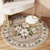 Modern Simple Flower Circular Carpet Bedroom Living Room Dressing Chair Bedside Carpet Circular Carpet Floor Mat