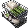 Kitchen Cabinet Dish Storage Rack