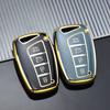 4 Buttons TPU Car Key Case Shell Cover Fob Holder For Hyundai Santa Fe Sport Ix45 Equus Centennial Genesis G80 Grandeur Azera