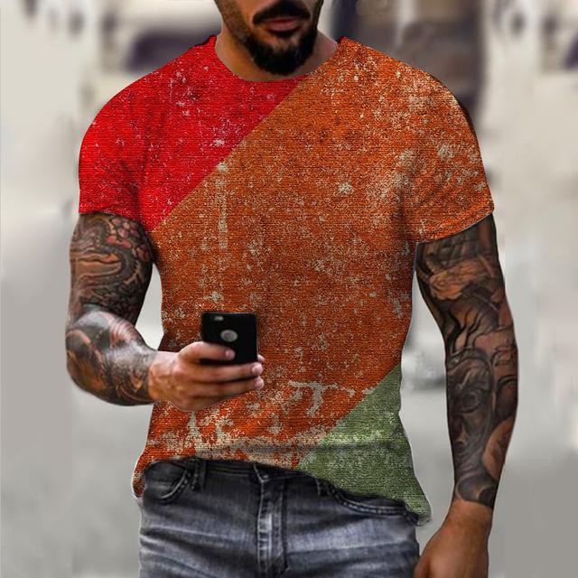 Полосатая футболка для мужчин, одежда большого размера, мужские футболки с рисунком, летние повседневные топы с 3D принтом и короткими рукавами, модные топы