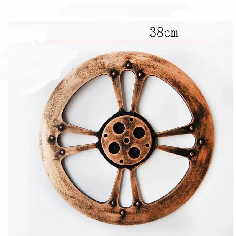 Винтажное золотое деревянное колесо стимпанк шестерня скульптура шестерня ретро дизайн украшения бар паб настенный декор шестеренка деревенское декоративное деревянное ремесло