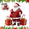 PVC Glass Clings Santa Claus Window Static Sticker, Reusable Waterproof Christmas Decal, Decorative Winter Decorations HD Printing for Home Doors And
