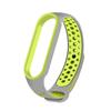 Силиконовый ремешок для Xiaomi Mi Band 8 7 6 5 4 3 двухцветный ремешок против пота спортивный дышащий сменный ремешок с пряжкой для Mi Band 8 7 6 5 4 3