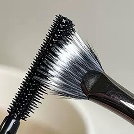 3Pcs/Set Eyelash Brush Comb Ergonomic Angle Scalloped Lashes Brush Separator Tool Portable Women Girls Eyelash Definer Mascara Applicator Brush