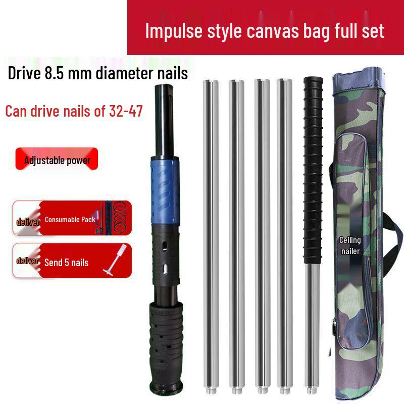 Многофункциональный бесшумный гвоздезабивной пистолет для деревообработки и цемента с регулируемыми настройками