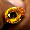 Natural Orange Sapphire Loose Gemstone Ceylon Pear Cut 6.80 ct September Birthday Birthstone