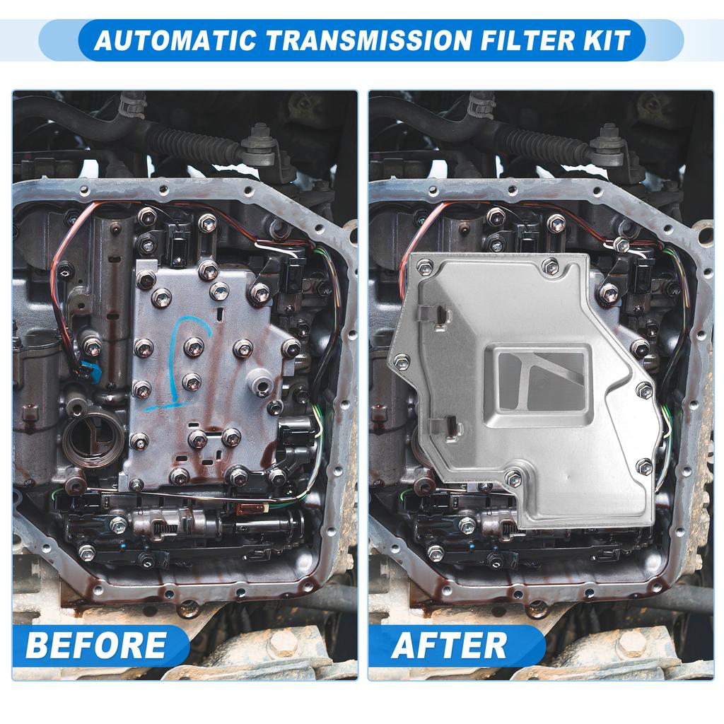 UXCELL A43DE Car Transmission Filter Oil Pan Gasket Kit Fit for Chevrolet No.3530330060
