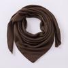 Solid Color Imitation Cotton and Linen Scarf for Women, 90CM Pleated Square Scarf, Headscarf Scarf
