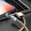 Магнитный USB-кабель со светодиодной подсветкой Micro USB Type C, быстрая зарядка Type-C для Huawei IPhone Samsung