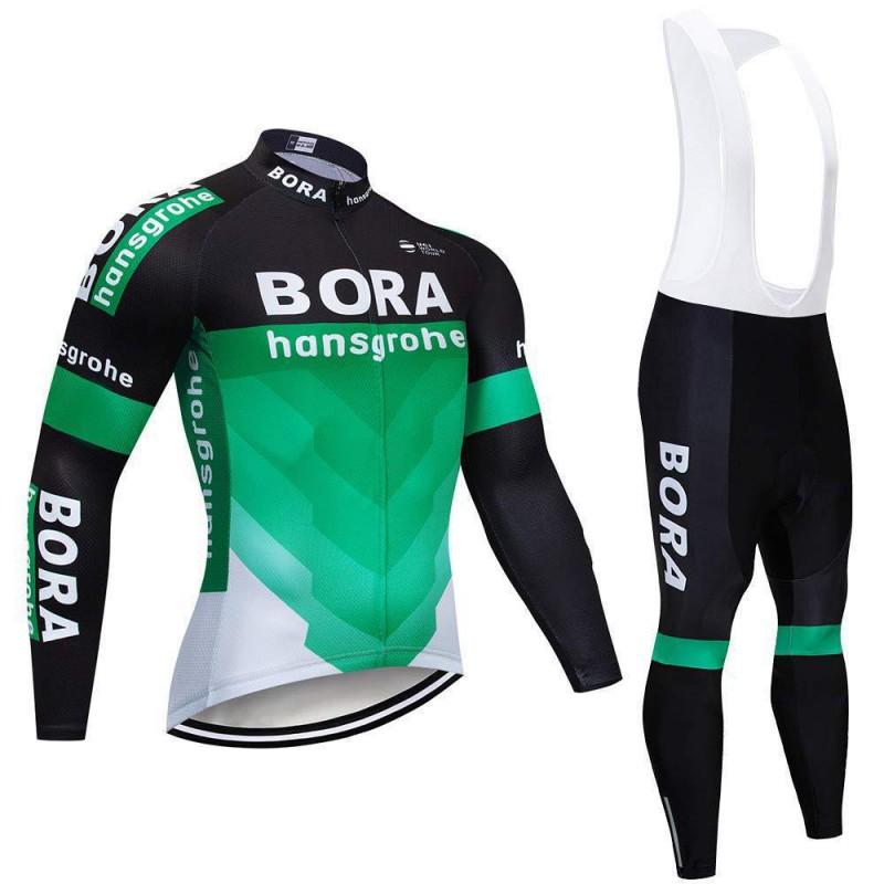 Men Women Cycling Jersey Set Long Sleeve Bib Shorts Breathable Moisture Wicking Mountain Road Bike