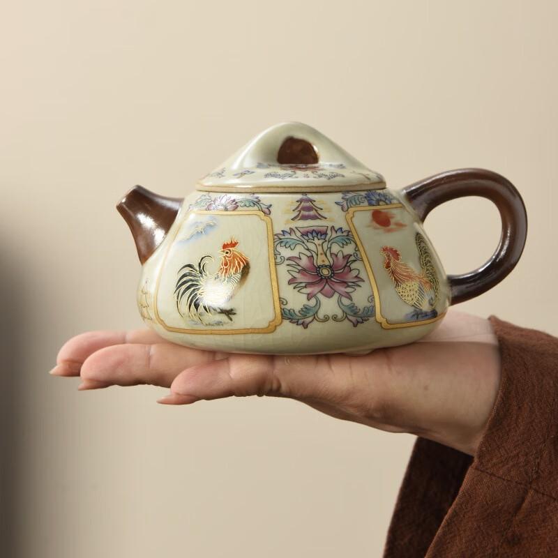 Дэху Сингуан Керамический чайник для гунфу в стиле печи Жу