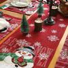 Christmas Snowman Table Runner Snowman-Winter Table Runner For Kitchen Dining Christmas Decor For Home Party Table Decor
