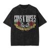 Guns N Roses Вареная Футболка Мужская Винтажная Хлопковая Футболка Летняя С Круглым Вырезом Харадзюку Дизайн Топы