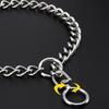 Stainless Steel Anti-Bite Dog Collar: Explosion-Proof, 360° Tangle-Free, Adjustable P Chain for Training