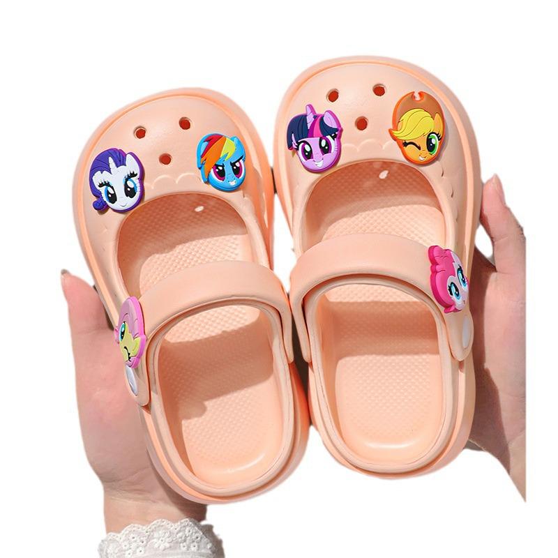 Милые Мультяшные Кроксы My Little Pony для Детей и Взрослых - Нескользящая Мягкая Подошва для Пляжа и Дома