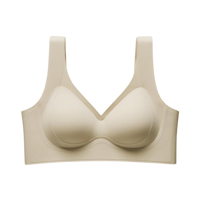 VANBARIS Plus Size Push-Up Bra with Side Support, Fixed Cups & Seamless Back Smoothing for Women
