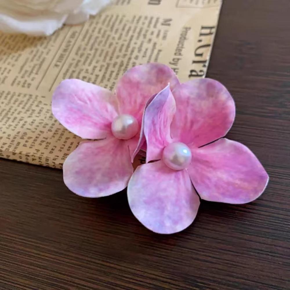 Orchid Flower Flower Hair Clip Pearl Bohemia Headwears New Orchid Hairpin  Girl