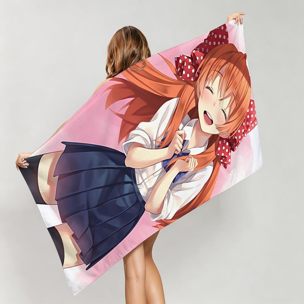 Funny-Monthly Girls' Nozaki-kunS Towel Five-Star Hotel Quality Eco-Friendly Ultra Soft Thick Towels & Beach Towels
