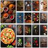 Spice Vintage Metal Poster Pizza Steak Retro Picture Tin Sign Kitchen Wall Art Decoration Plaque for Modern Home Decor Aesthetic